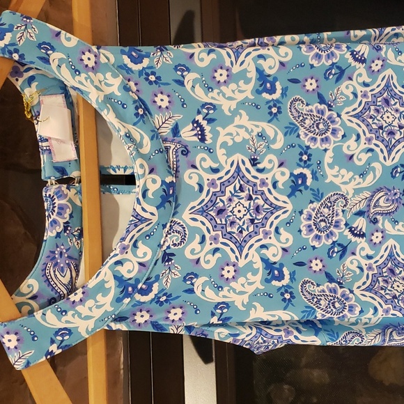 Nwt Stella Parker maxi dress blue white - Picture 4 of 7